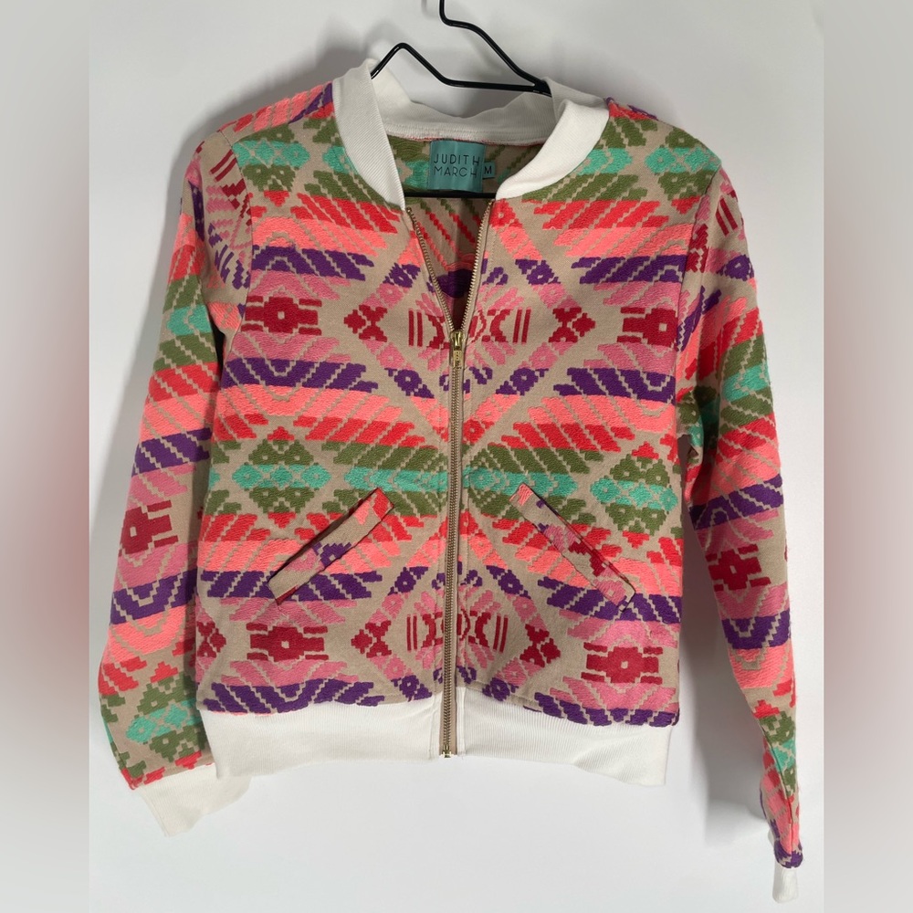 Judith March Multicolor Patterned Jacket - image 1